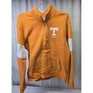 Victoria's Secret PINK Women's Sweatshirt, Tennessee Vols Sequined 1/4 Zip Small